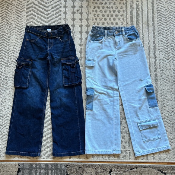 Limited Too & Justice Blue Jeans - Girls Size 10 - Picture 1 of 8